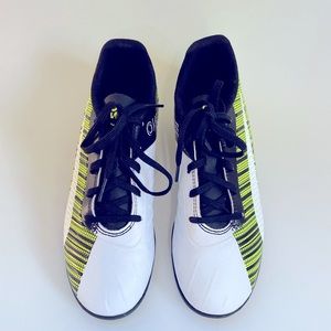Puma Kids Sneakers - White and Neon Yellow